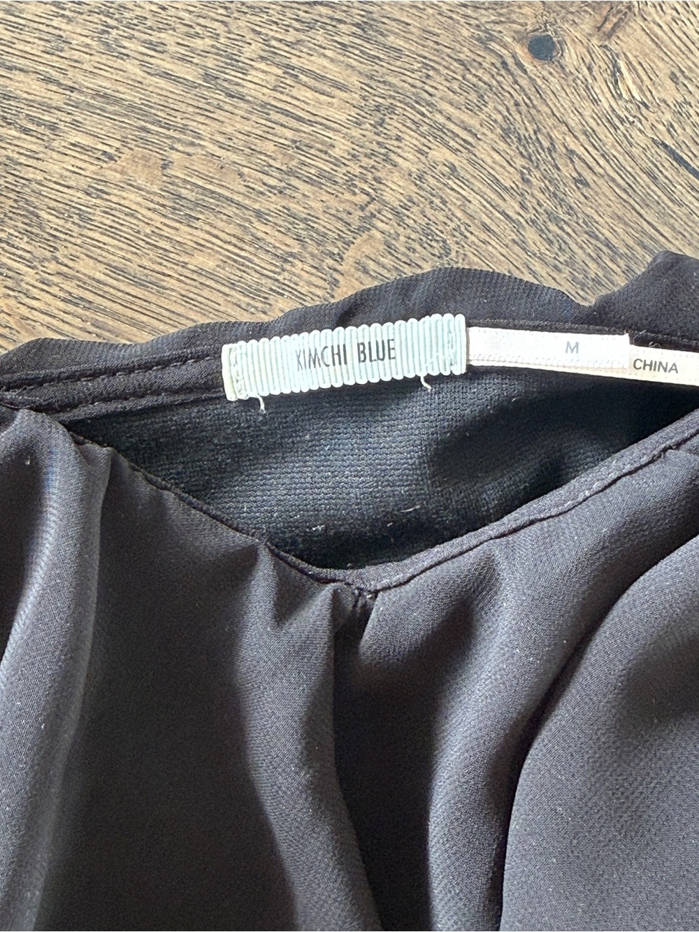 Kimchi Blue Black Ruffle Crop Top - Picture 4 of 4